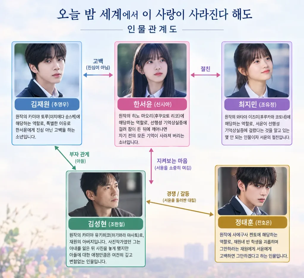 영화 오늘 밤 세계에서 이 사랑이 사라진다 해도 결말 해석 & 줄거리 (원작 일본영화) 영화 오늘 밤 세계에서 이 사랑이 사라진다 해도 결말 해석 & 줄거리 (원작 일본영화)
